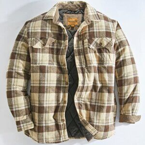 Venado Quilted Lined Shirt Jacket Flannel | XL